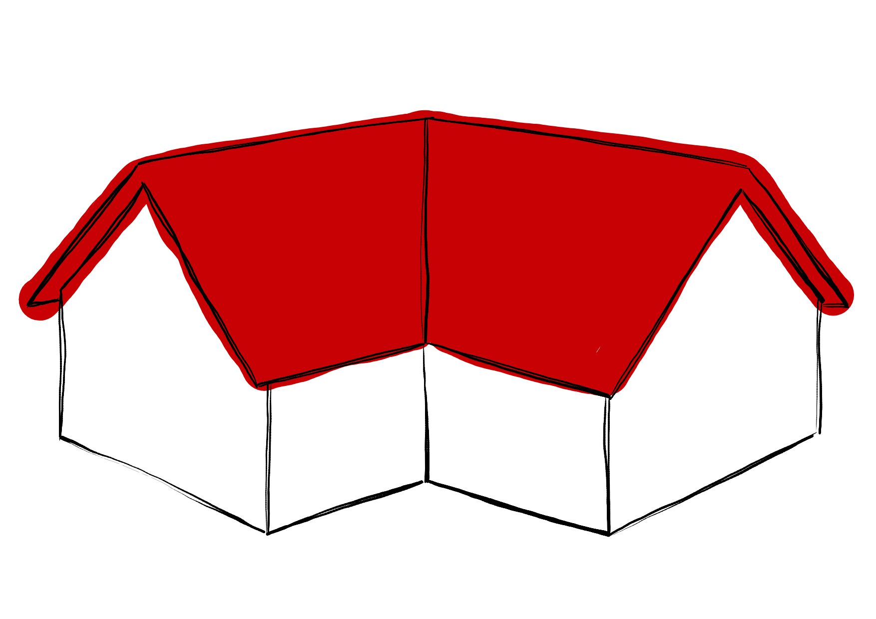Satteldach erweitert
